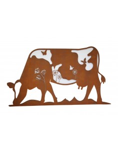 Mural Cow flower - cowrten