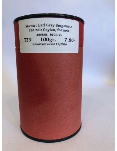 Thé Noir Saveur Bergamote Earl Grey