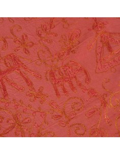 Couvre-lit indien brodé -...