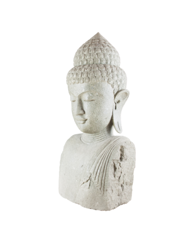 Steinstatue Buddhakopf