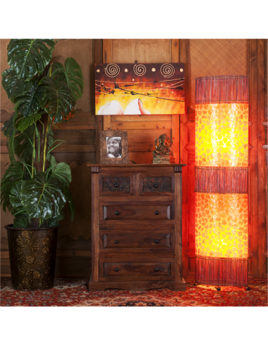 Spia arancione con le canne