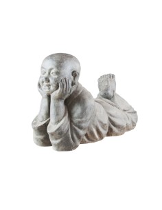 Statue d'un moine couché