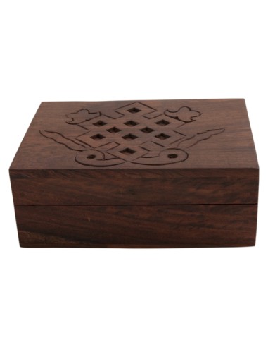 Boîte en bois "le noeud sans fin"