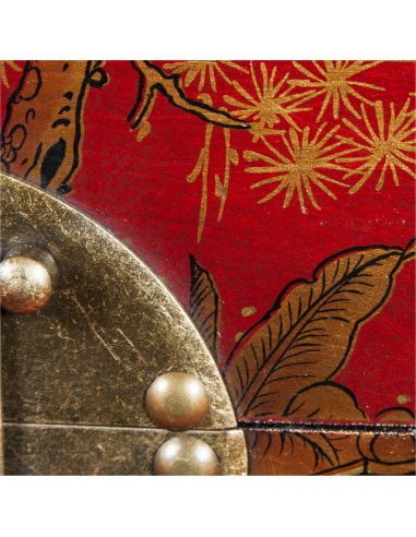 Coffre en cuir peint "Lanxi"