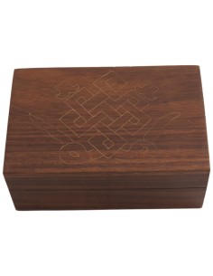 Wooden box with endless knot