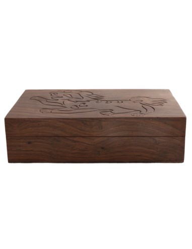 Bote en bois rectangle "Sher" -...