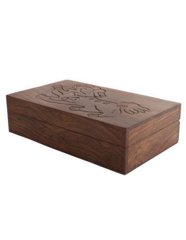 Bote en bois rectangle "Sher" -...