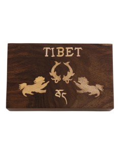 Bote en bois rectangle...