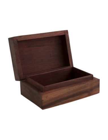 Bote en bois rectangle "Tibet" -...