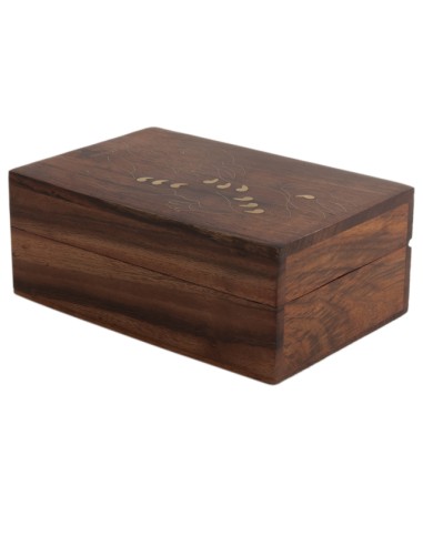 Bote en bois rectangle "Tibet" -...