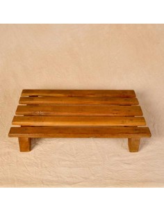 Wooden footstool