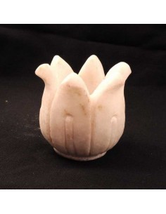 Bougeoire lotus en marbre -... 2