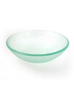 Waschbecken aus Glas "Vagues"