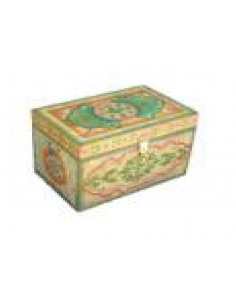 BoÓte en bois peinte -...