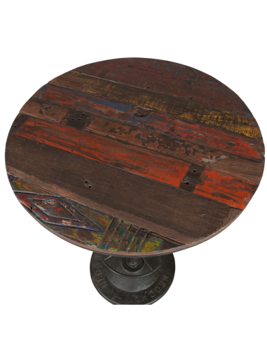 Table de bar en bois recyclé "Chudar"