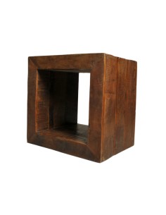Cube en bois recyclé "Kana...