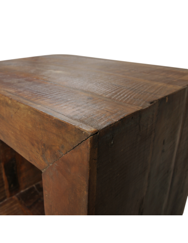 Cube en bois recyclé "Kana Caturam"