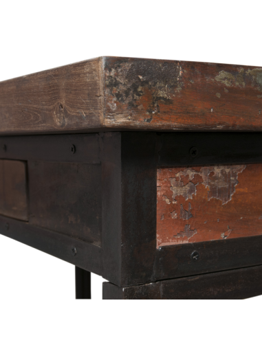 Bureau en bois recyclé "Valikam"