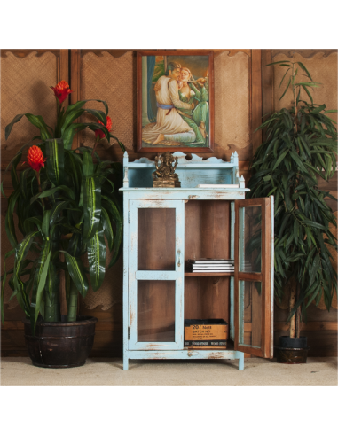 "Dhaba" Small glass-front cabinet -...