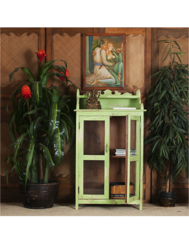 "Dhaba" Small glass-front cabinet -...