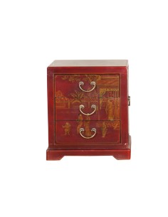 Comò piccolo in pelle "Yùn" 2