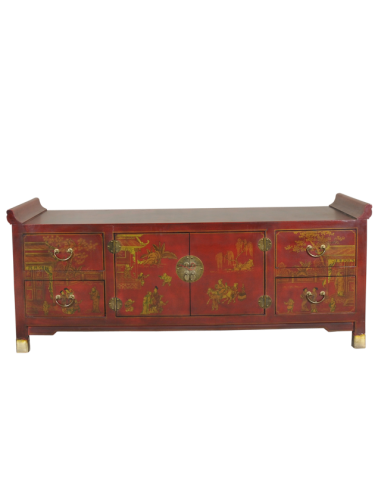 Meuble TV en cuir "Xian"